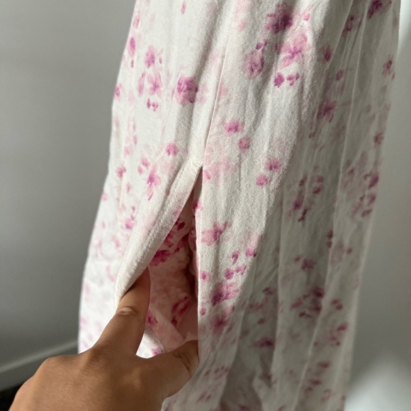 🌿 Sim & Sam Pink Floral Midi Sundress - Size M - Picture 3 of 8